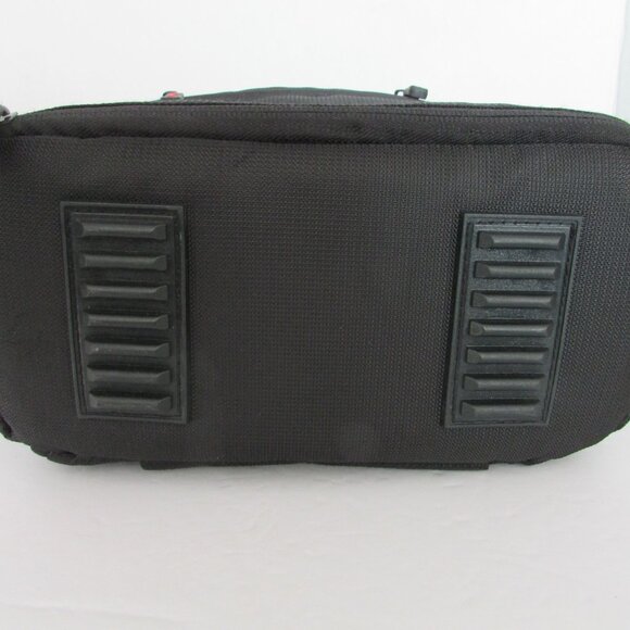 Canon DSRL Camera Bag Black Red Padded Interior Detachable Adjustable Strap - Picture 7 of 11